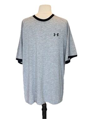Under Armour Heat Gear Comfy Gray Shirt Sleeve Mens Large